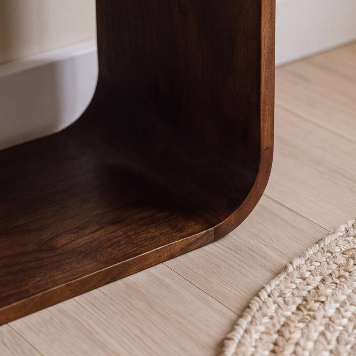 Table de chevet avec tiroir en bois de manguier MAORA bois foncé, MADE IN MEUBLES