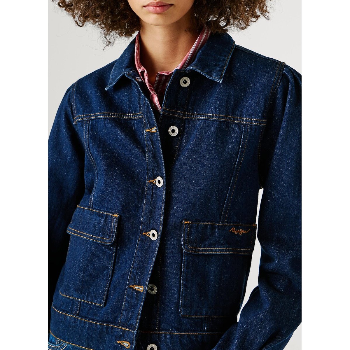 Veste en denim denim brut, PEPE JEANS