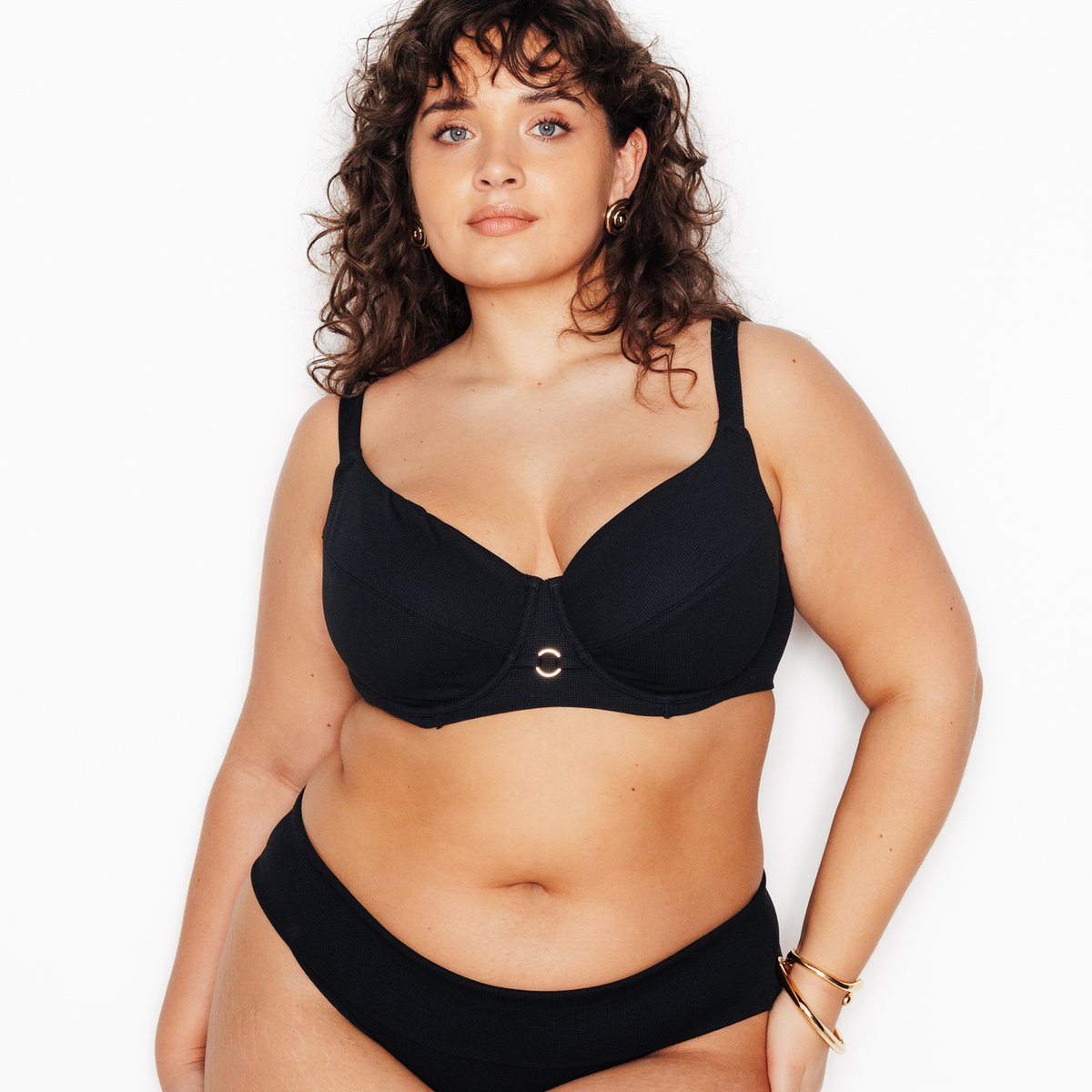 Haut de maillot de bain corbeille MALOU noir, ROUGEGORGE LINGERIE