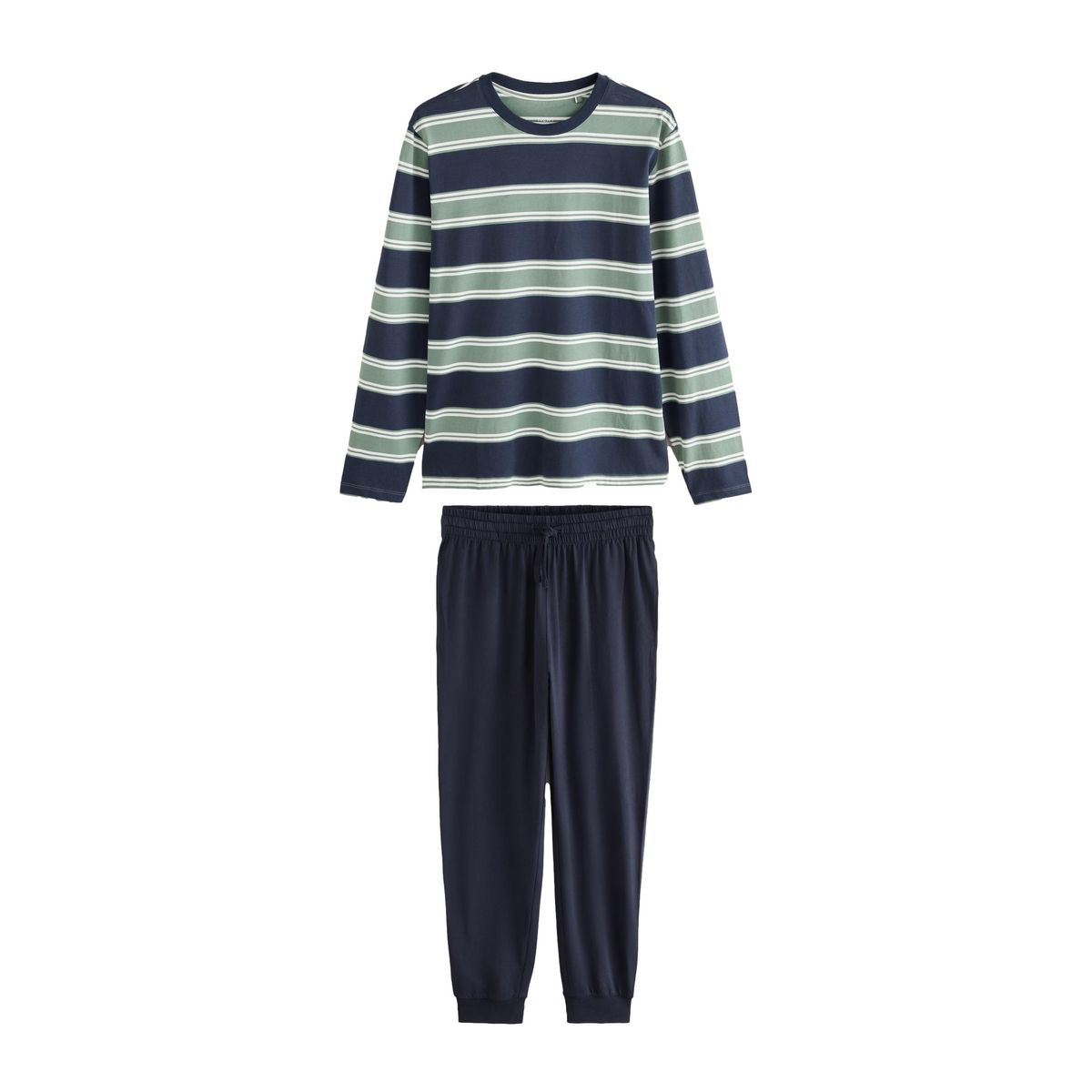Ensemble pyjama en jersey vert/bleu marine, NEXT