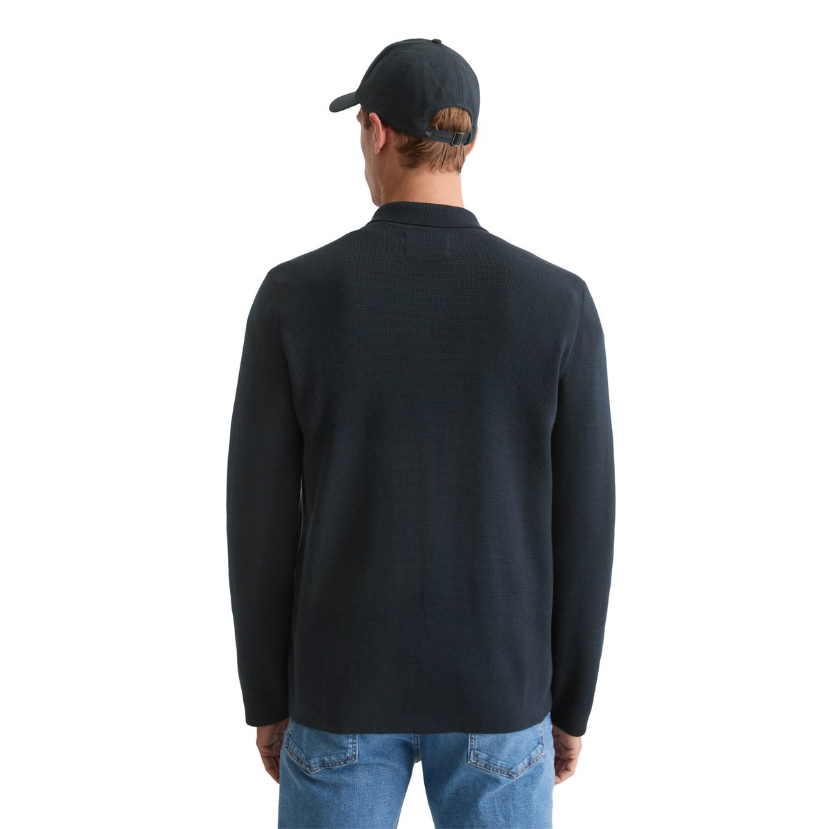 Survêtement en tricot regular en pur coton bio bleu foncé, MARC O'POLO