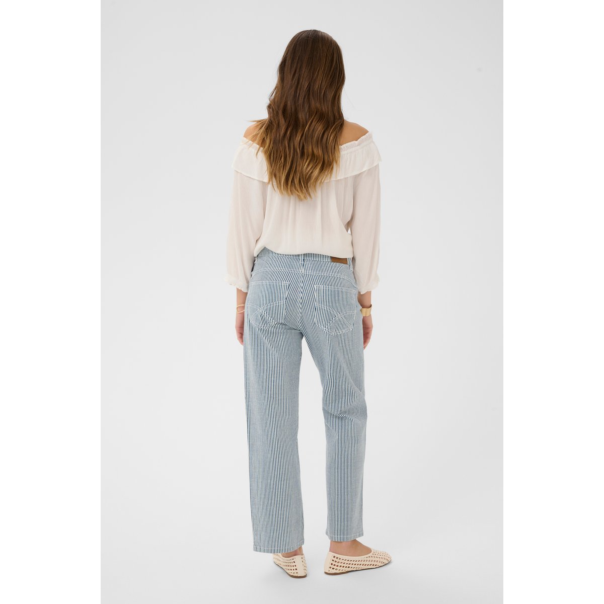 Pantalon casual bleu blue horizon milkboy, CREAM