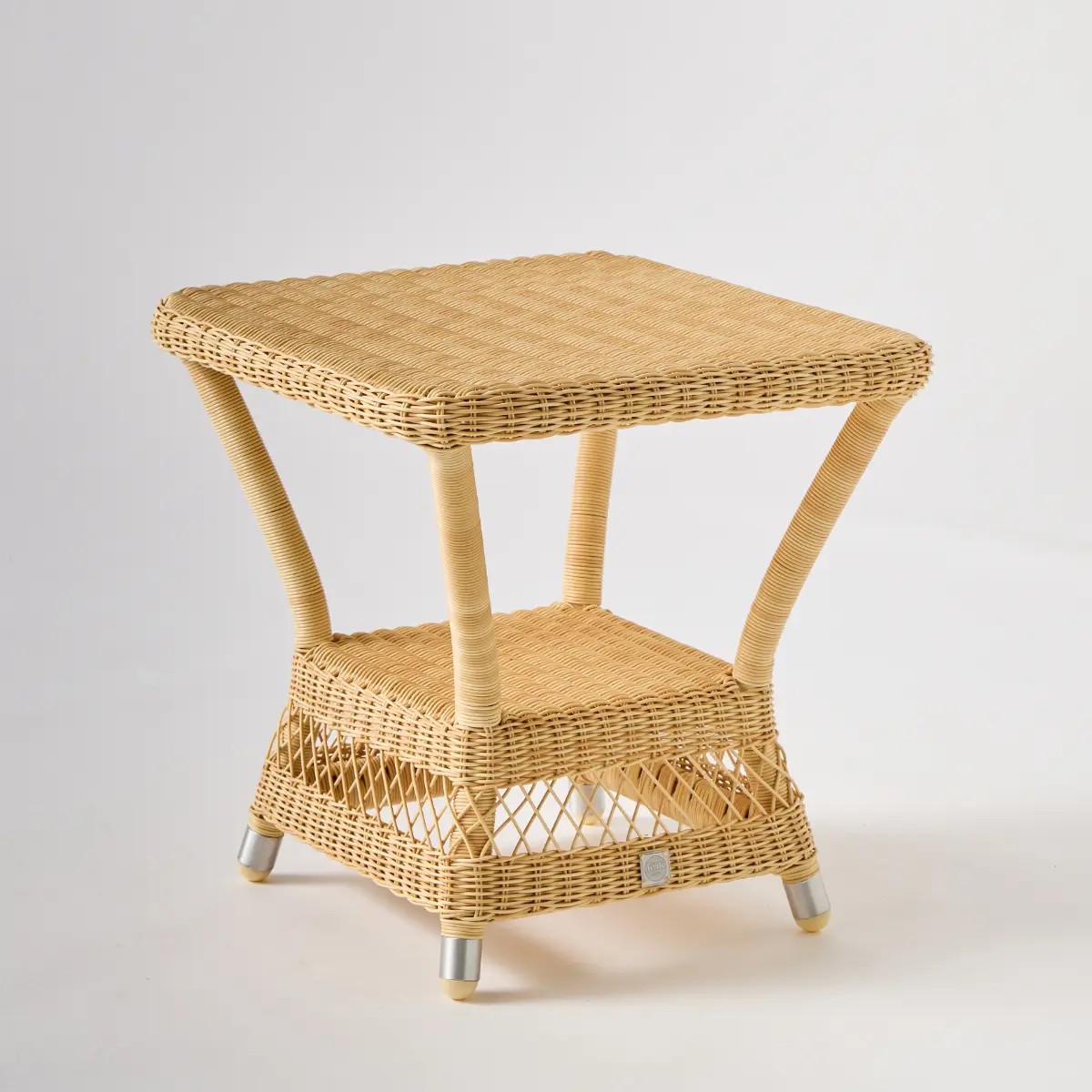 Table basse de jardin carrée BIARRITZ NATUREL marron, KOK