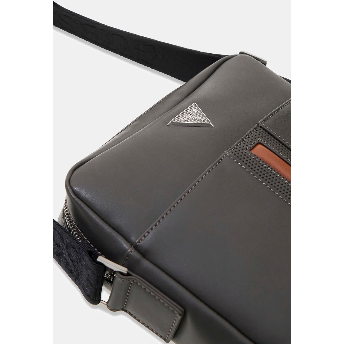 Sac Bandoulière Logo Torino gris foncé, GUESS