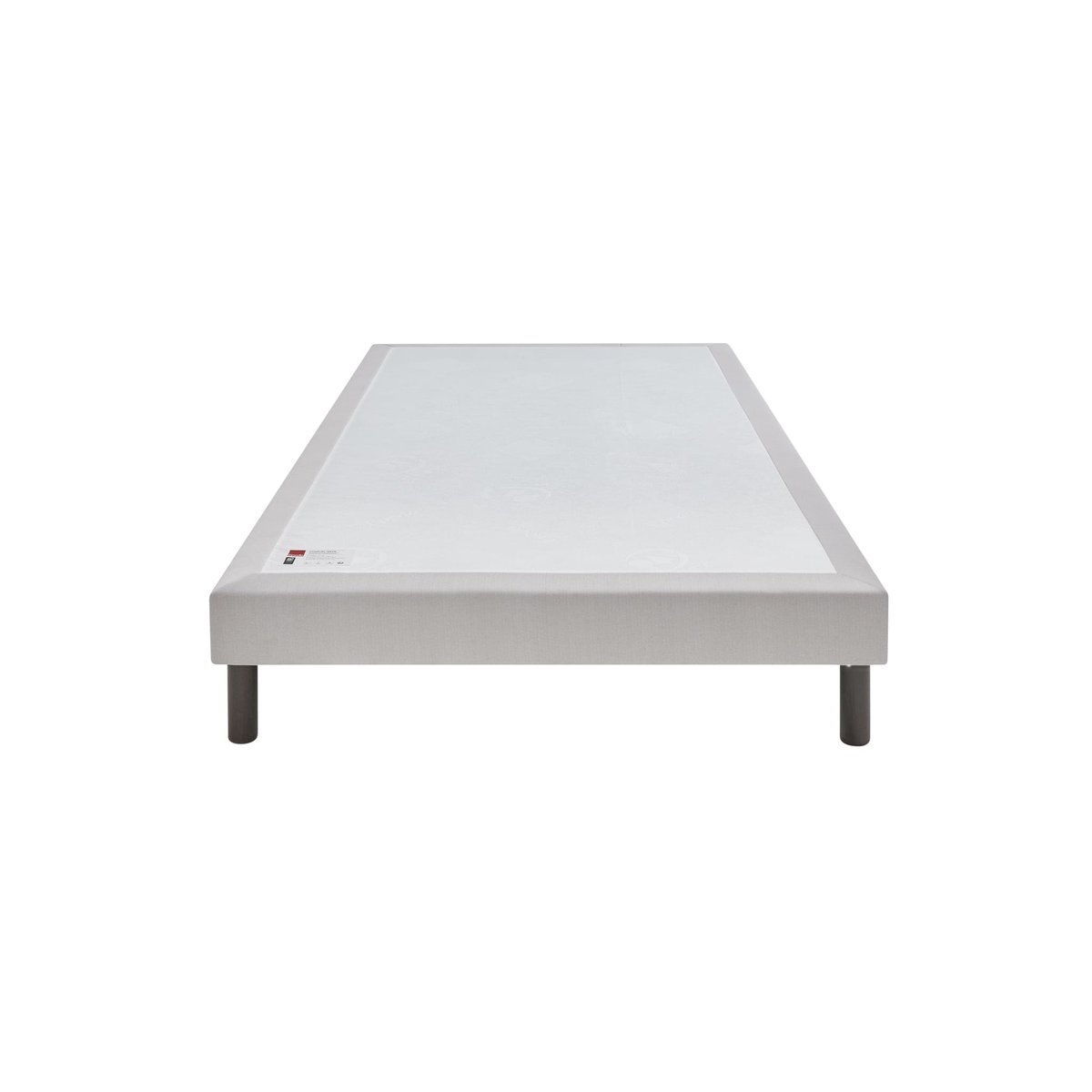 Ensemble matelas ressorts ensachés L’AILLEURS, sommier confort ferme et pieds blanc, EPEDA