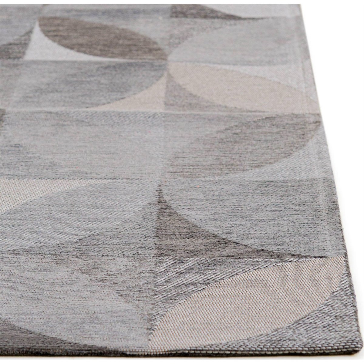 Tapis rectangulaire int. extérieur, RONDO gris clair et gris anthracite, RECOLLECTION
