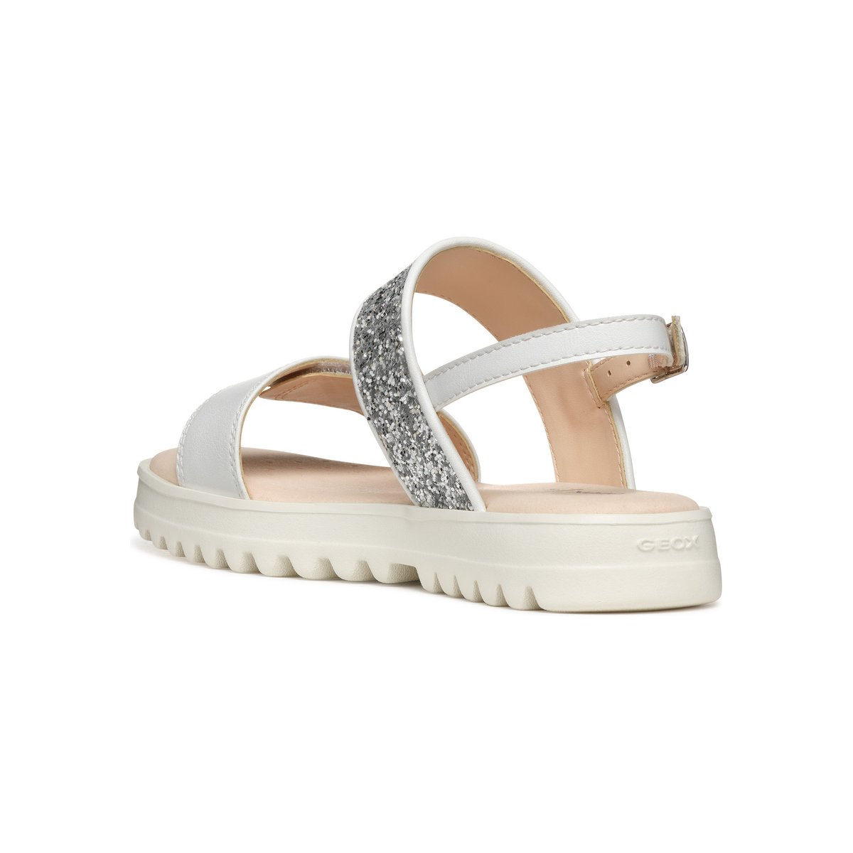 Sandales J SANDAL CORALIE blanc/argent clair, GEOX