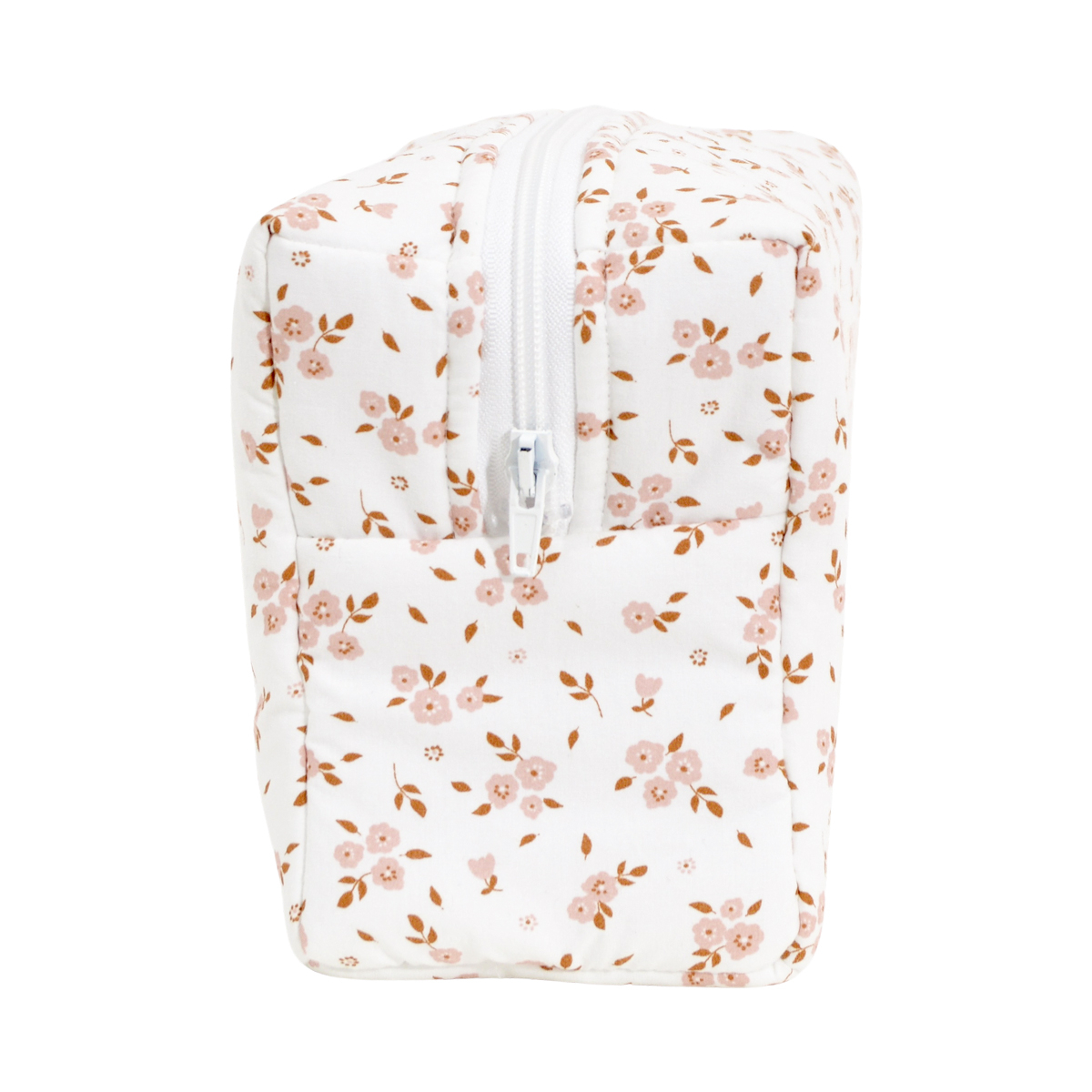 Trousse de toilette coton bio THAIS rose, LITTLE CREVETTE