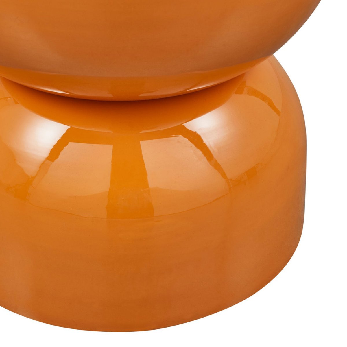 Table d'appoint ronde en métal  32 cm- HEKLA orange, WOOOD