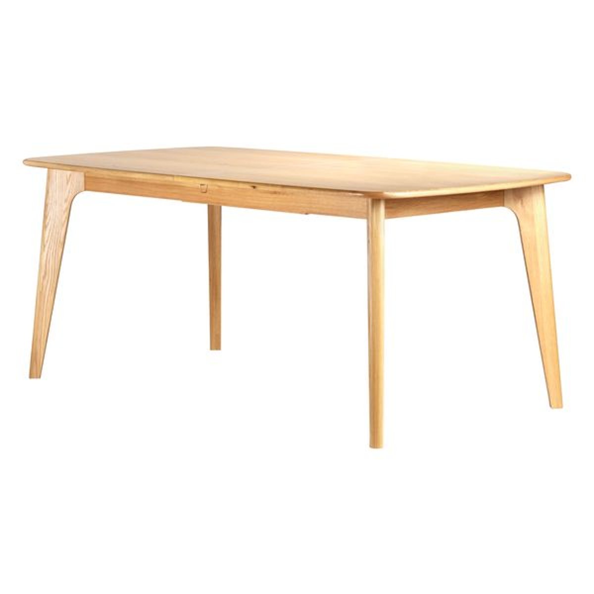 Table repas 180cm allonge intégrée chêne naturel, ZAGO
