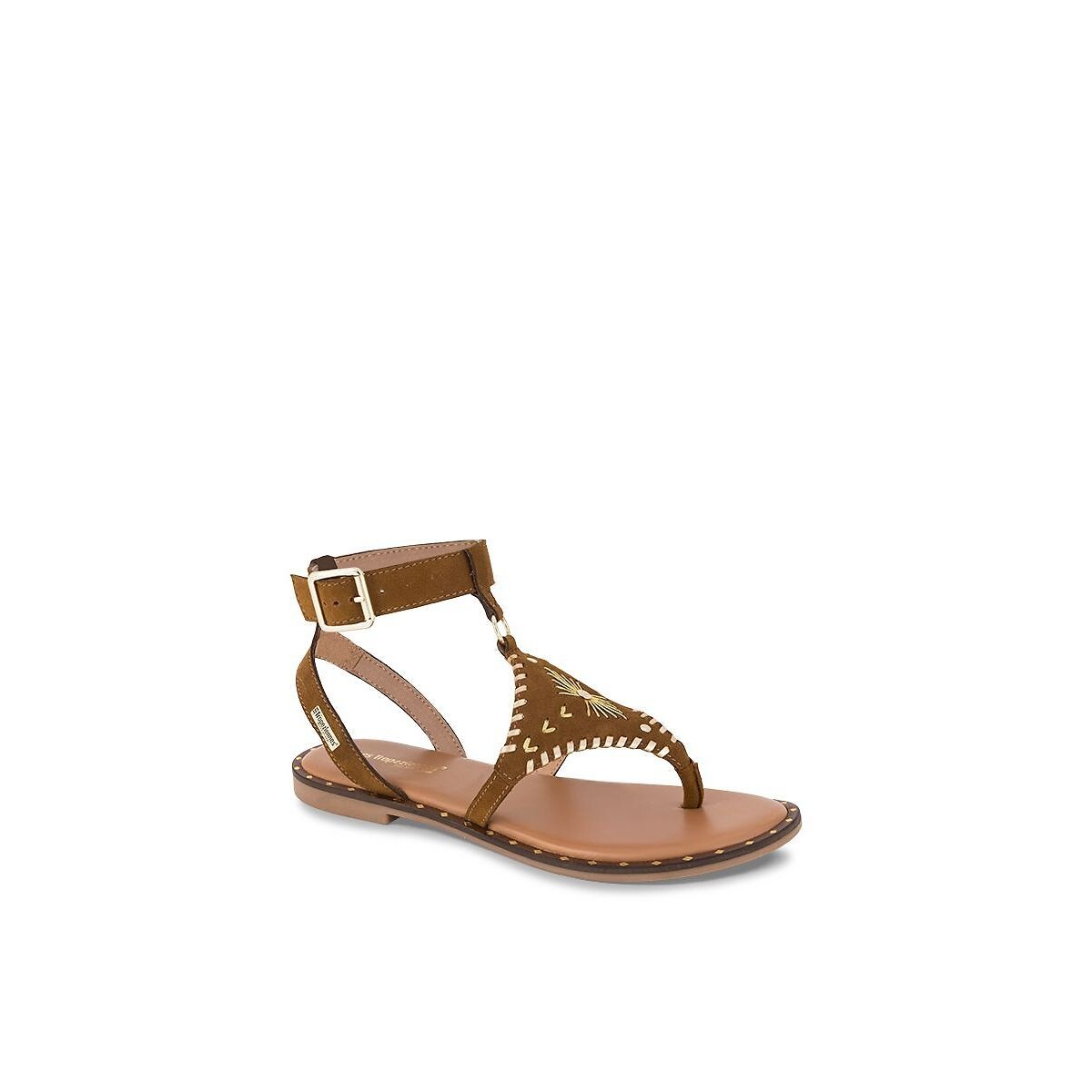 Platte leren teensandalen Haspik cognac , LES TROPEZIENNES PAR M.BELARBI