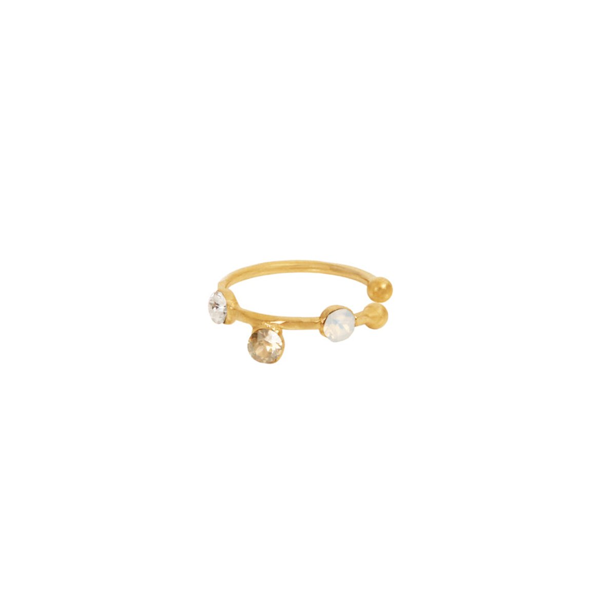 Bague d'oreille drib blanc blanc, CAROLINE NAJMAN