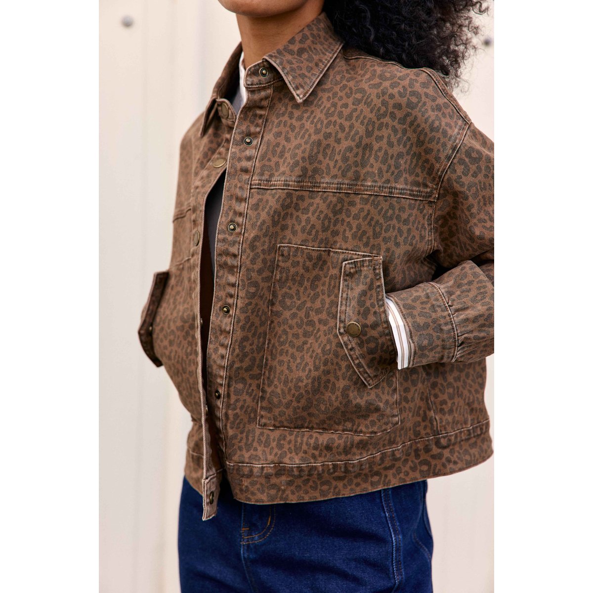 VESTE imprimé animalier VARA 08-leopard, LA PETITE ETOILE