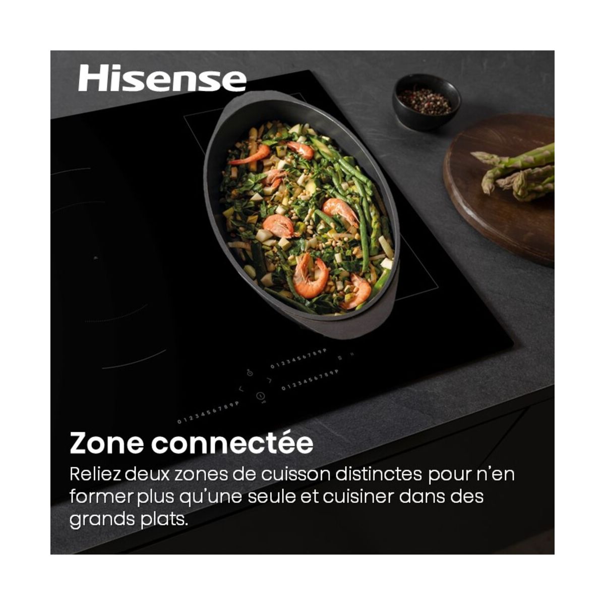 Plaque induction HIC6322BSC couleur unique, HISENSE