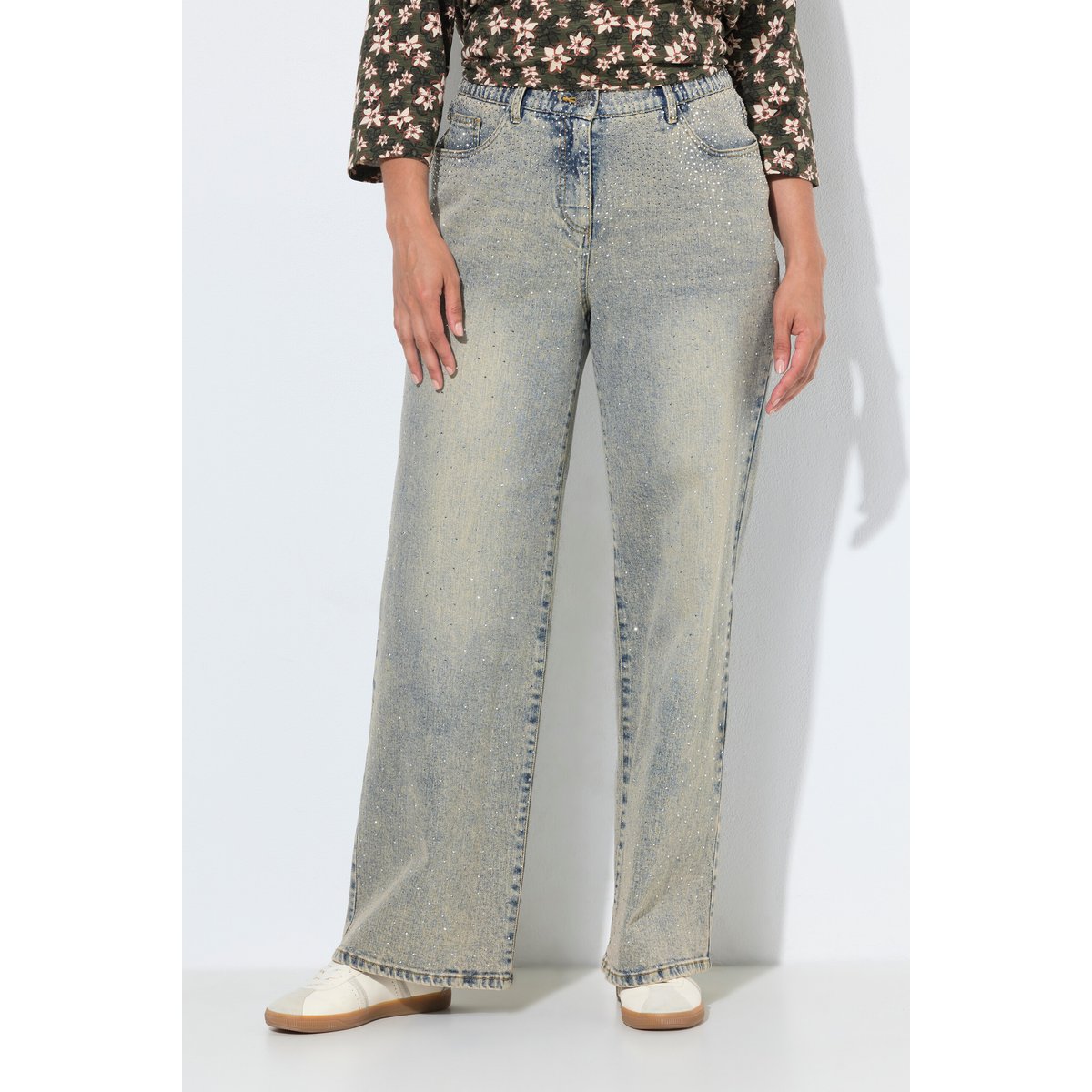 Jean Mary, jambe extra-large bleu clair, ULLA POPKEN