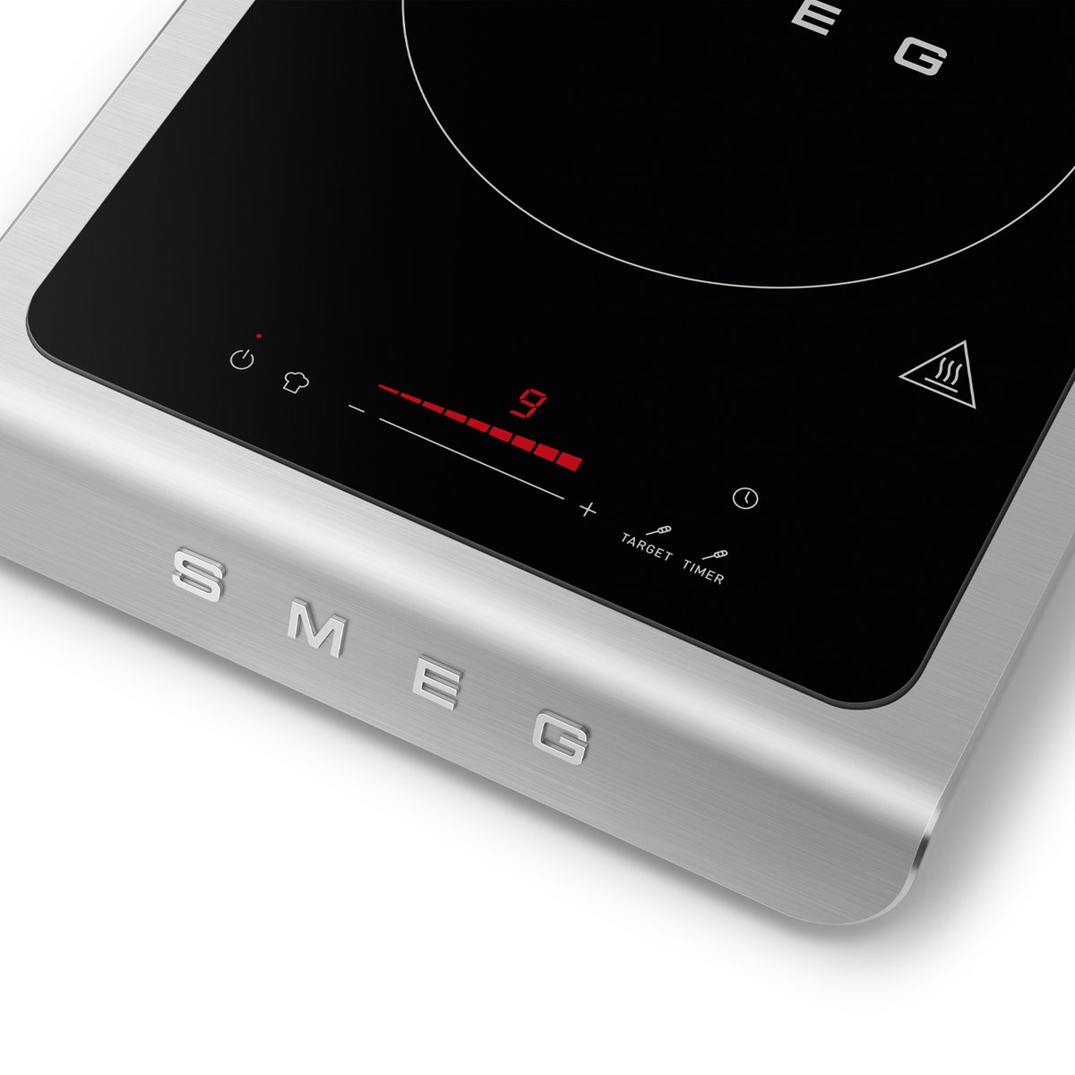 Plaque induction portable PIC01 blanc mat, SMEG