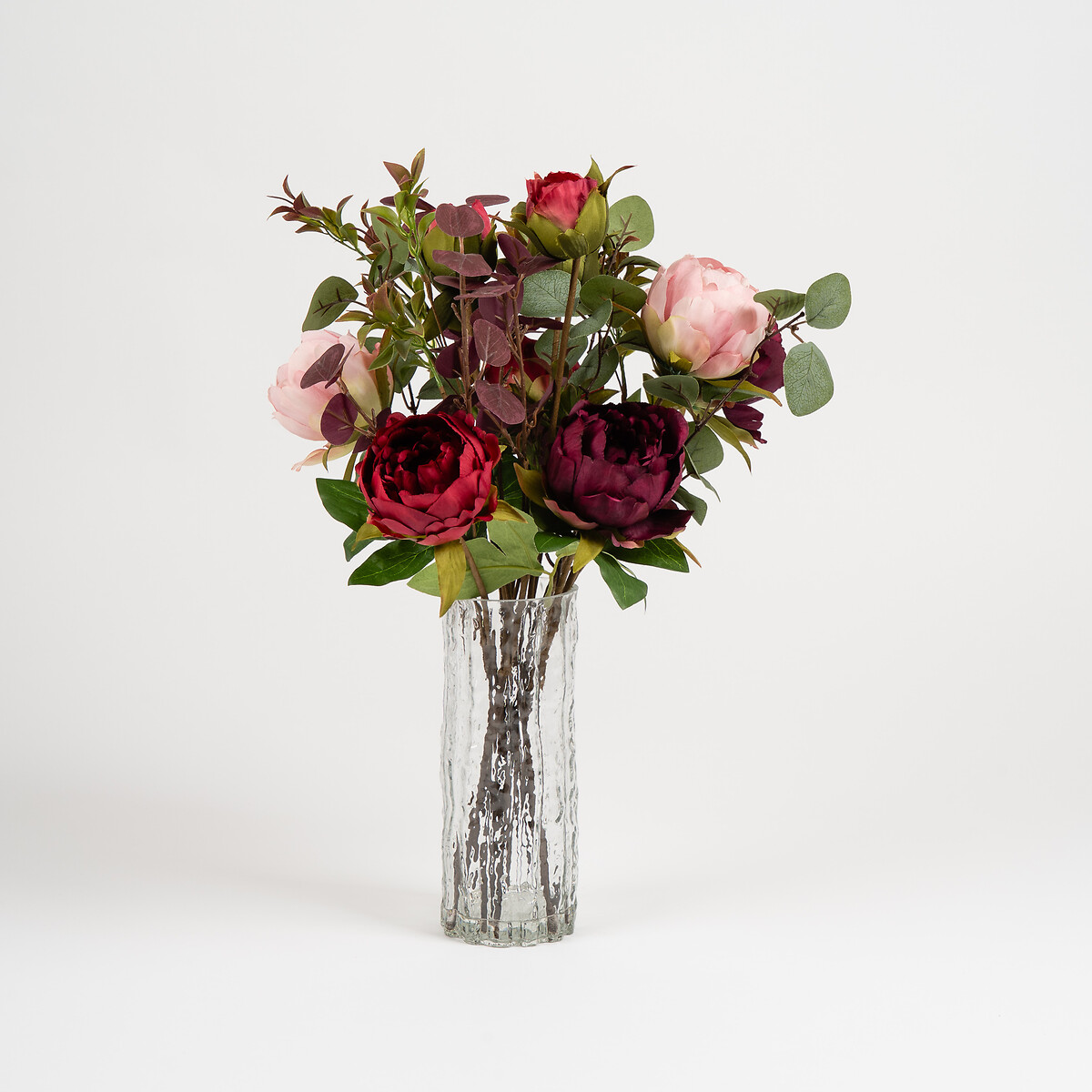 57cm Burgundy & Pink Rose Arrangement burgundy, SO'HOME