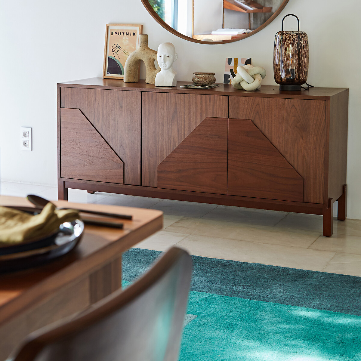 Buffet 3 portes, Meol coloris noyer, LA REDOUTE INTERIEURS