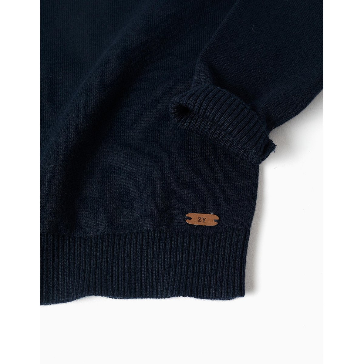 Pull en maille avec boutons sur l'épaule bleu foncé, ZIPPY