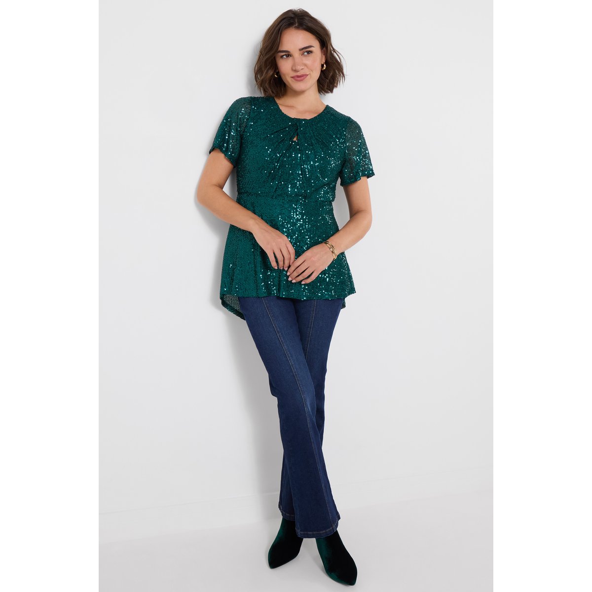 Haut à Sequins Saison Scintillante vert, JOE BROWNS