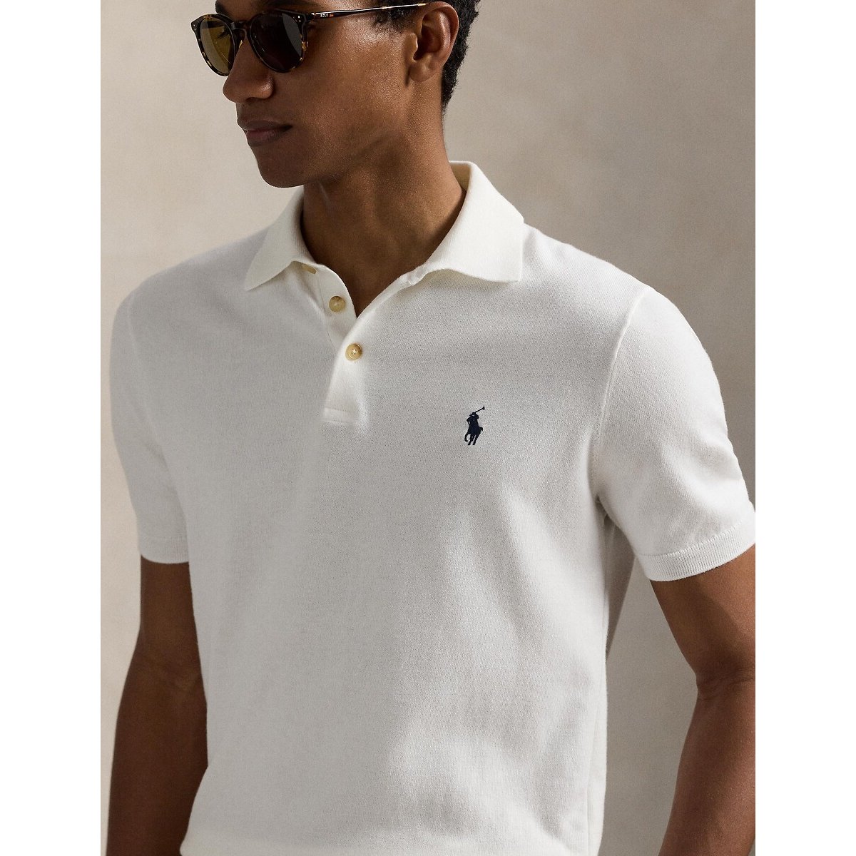 Polo in cotone bianco, POLO RALPH LAUREN