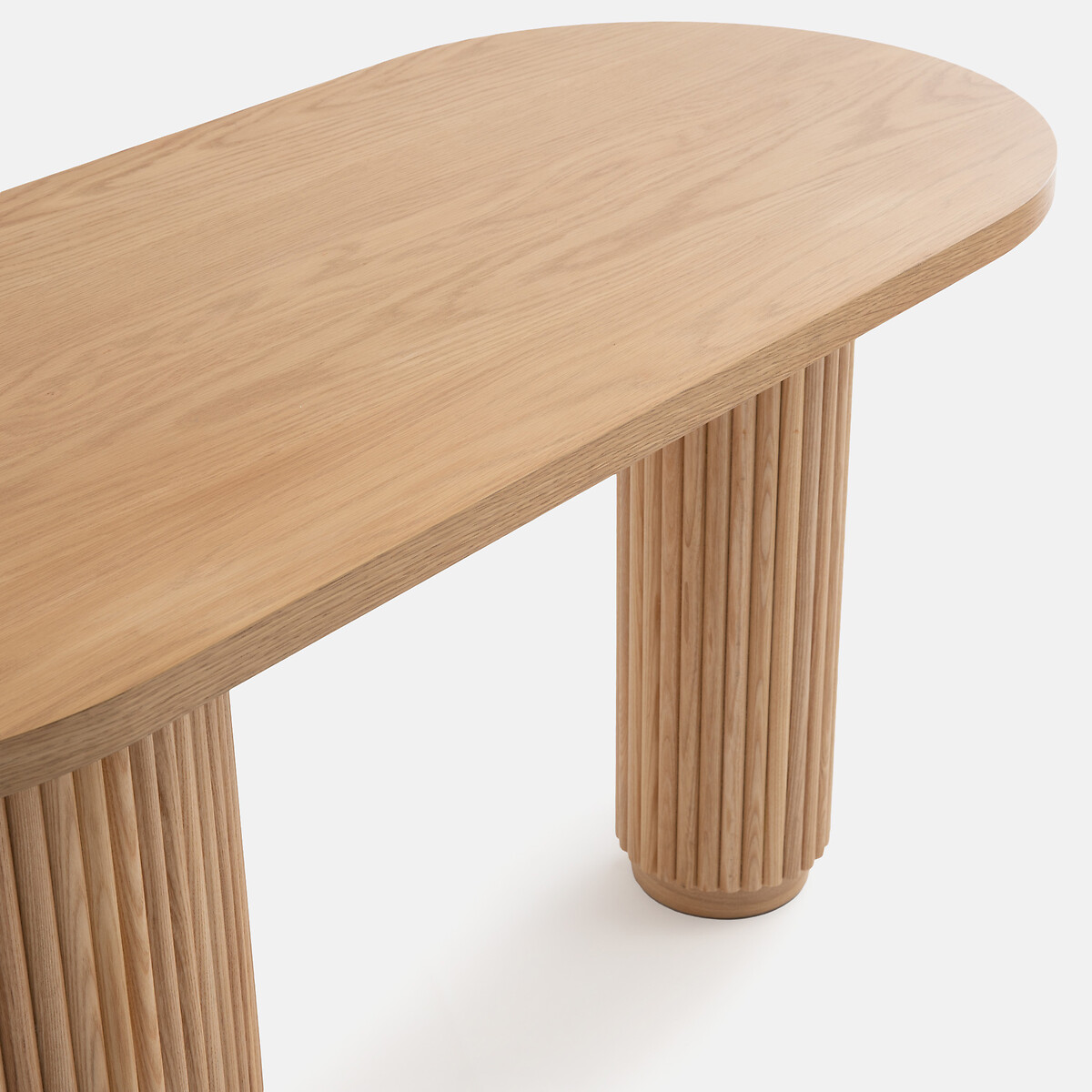 Bureau forme organique, 1 porte, Genna plaqué chêne, LA REDOUTE INTERIEURS