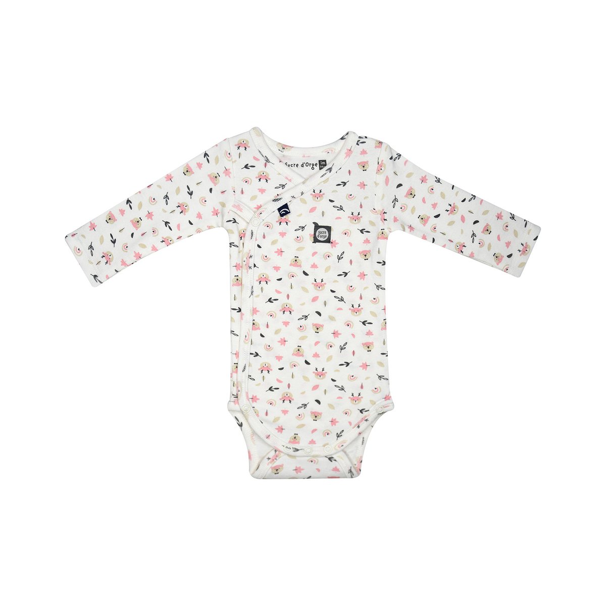 Lot de 2 bodies ieva ouverture devant naissance rose, SUCRE D'ORGE