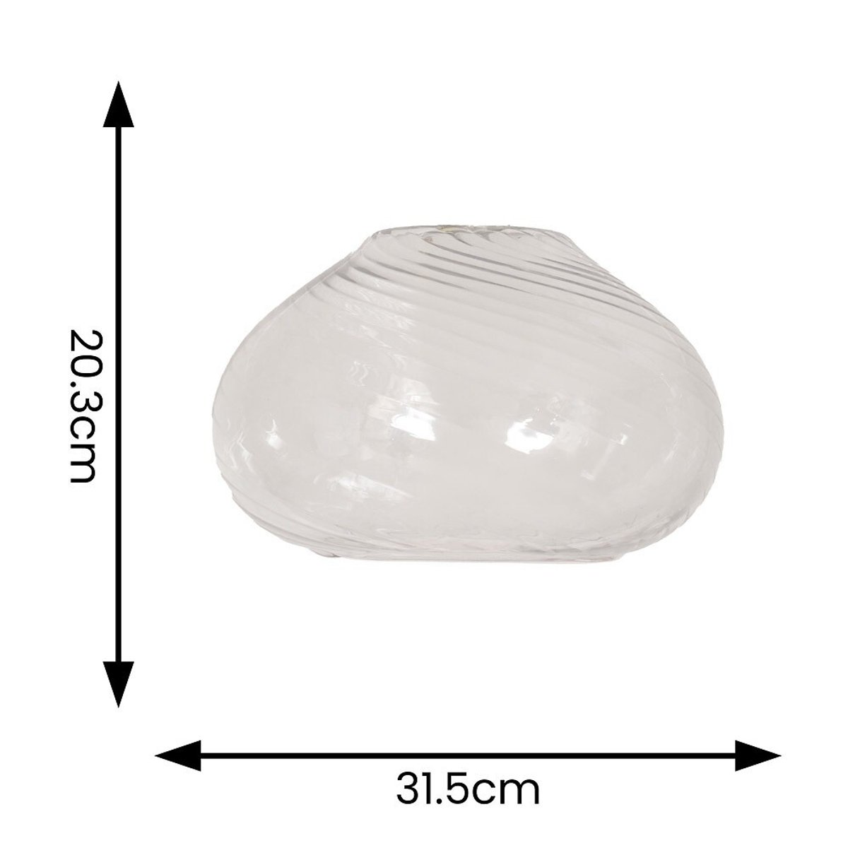 Courtney Twill Glass Easy Fit Pendant Shade transparent, SO'HOME