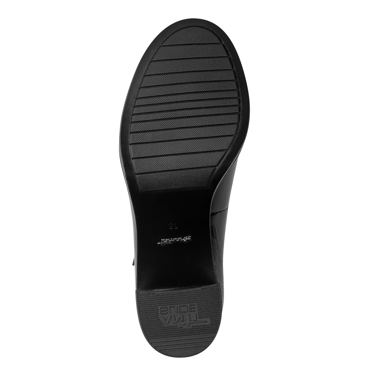 Chaussures salomé en cuir à talons noir, TAMARIS