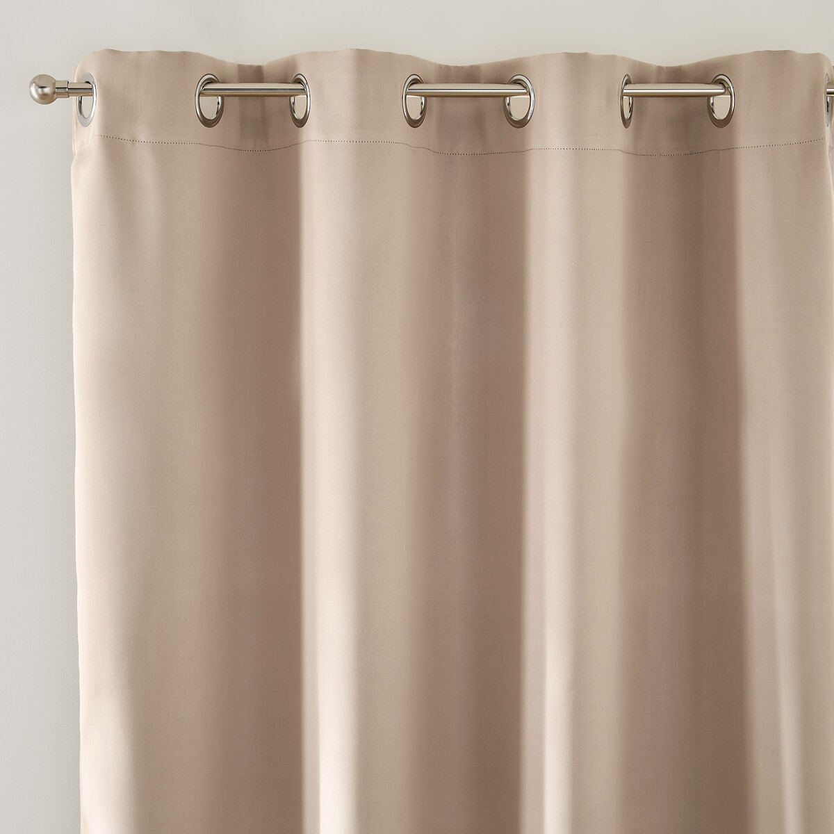 Cortina opaca con ojales, Voda beige marrón claro, LA REDOUTE INTERIEURS