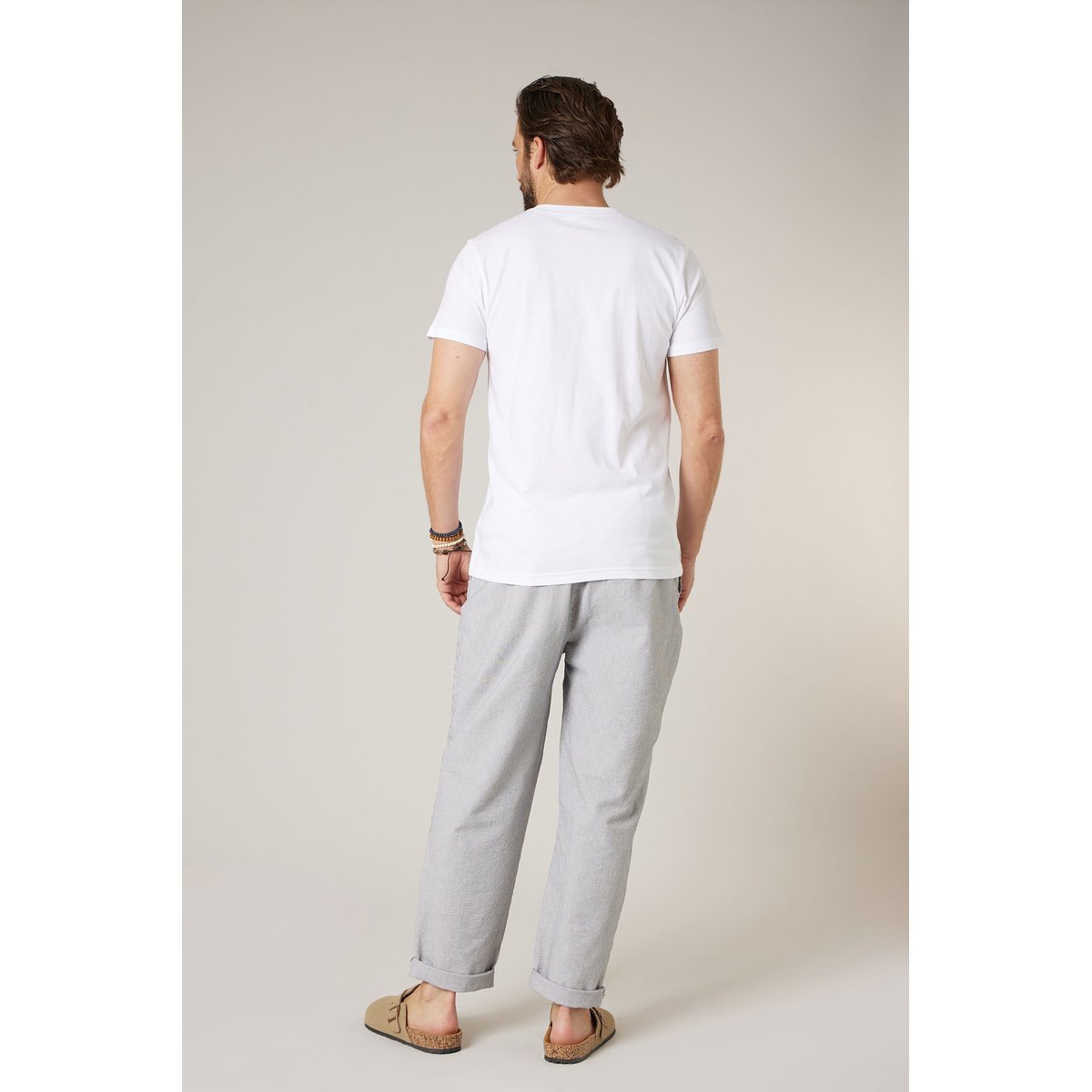 T-shirt homme en coton BEACHWAY white, DEELUXE