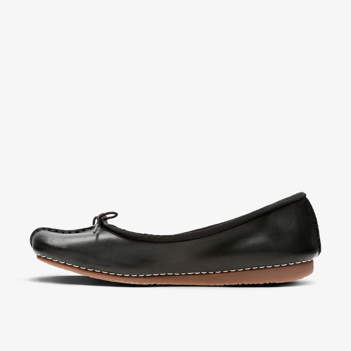 Ballerines Cuir FRECKLE ICE noir, CLARKS