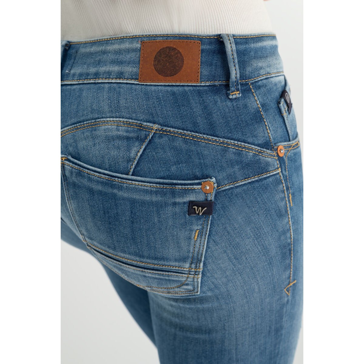 Jeans push-up slim PULP, 7/8ème blue, LE TEMPS DES CERISES