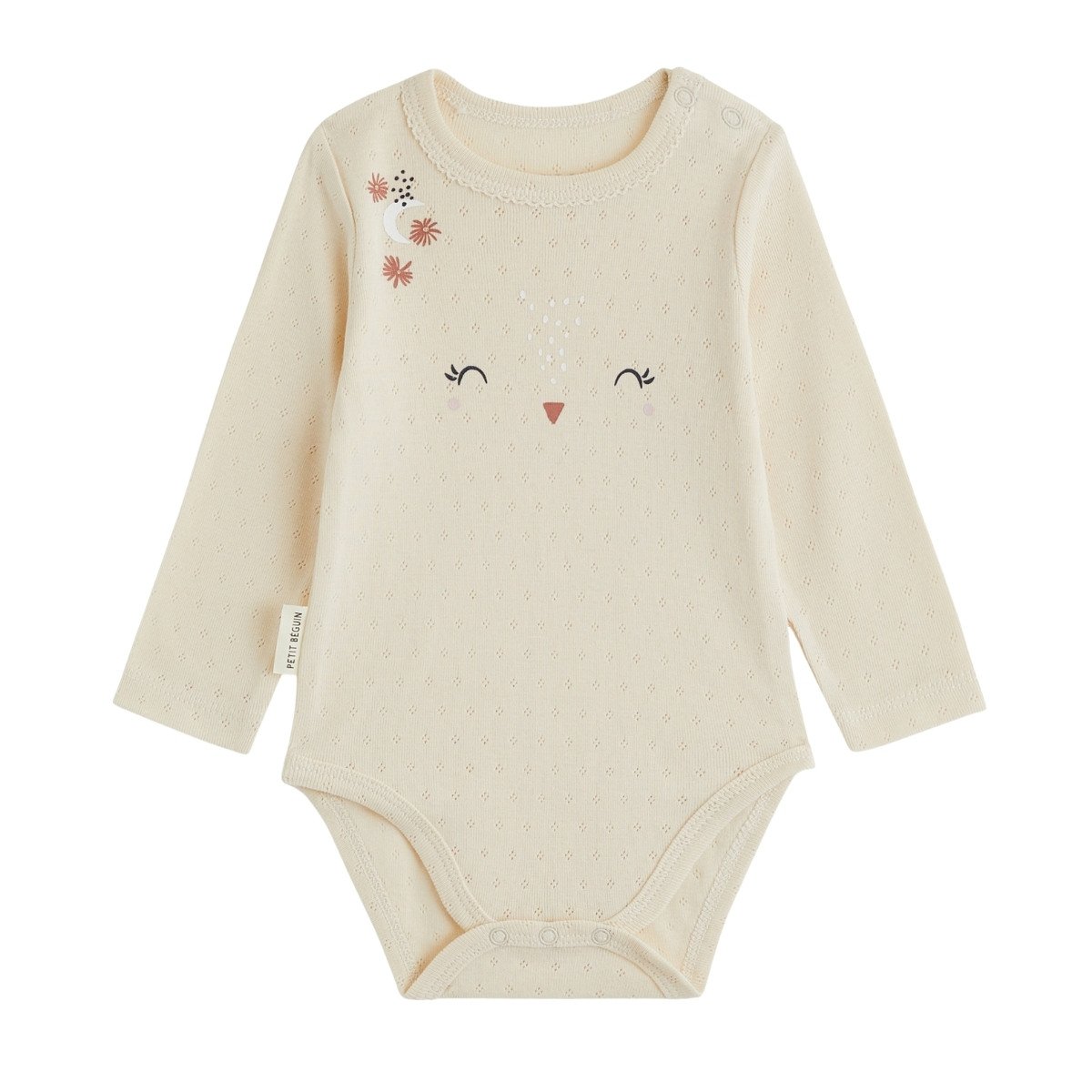 Lot de 2 bodies bébé manches longues Ollie bleu, PETIT BEGUIN