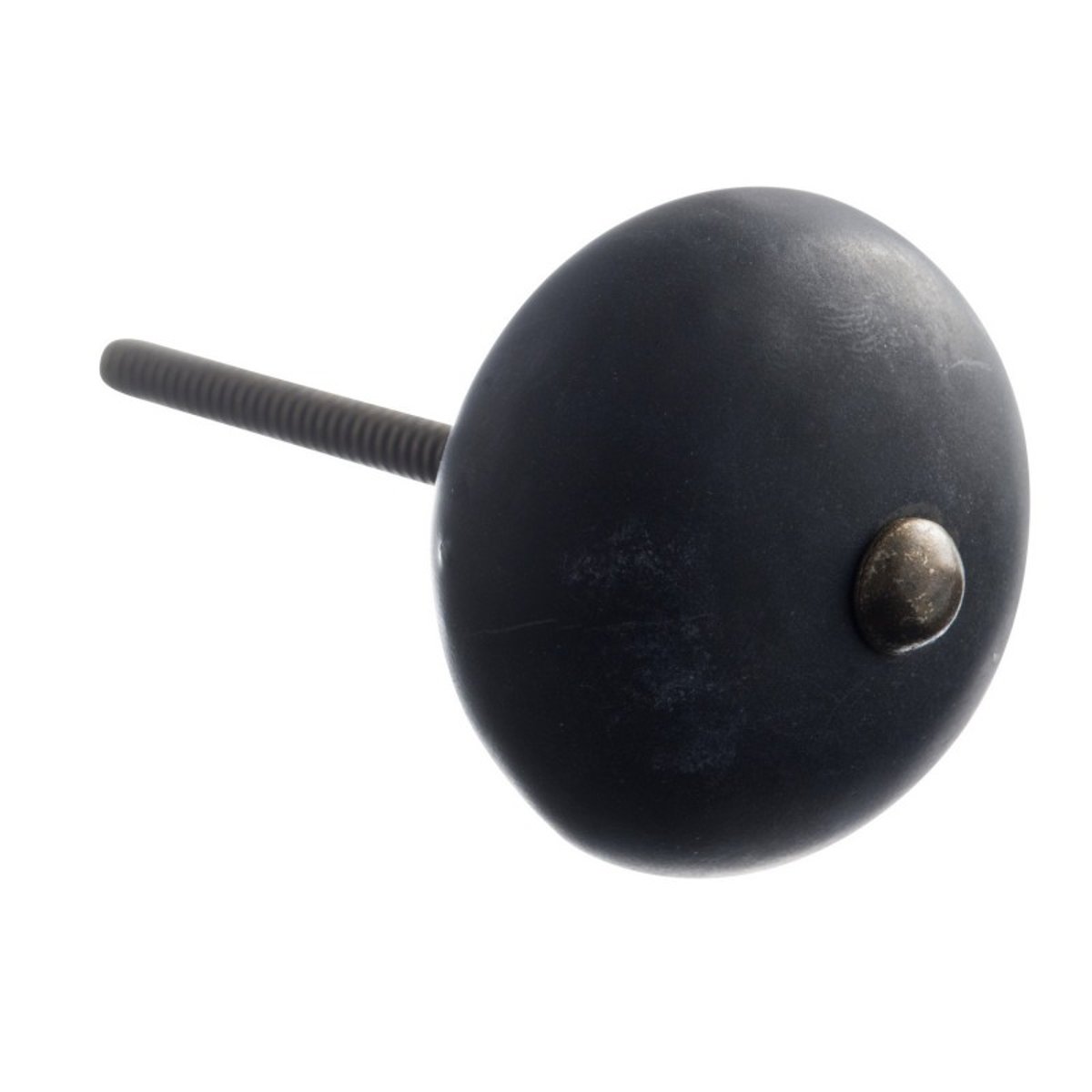 Bouton de meuble céramique noir, MADAM STOLTZ