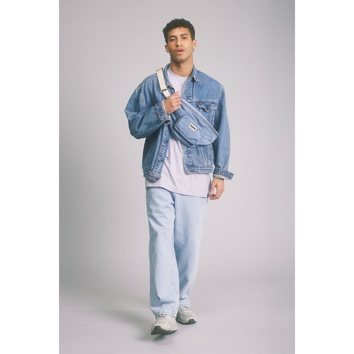 Marsupio XL in denim, SOFIA denim blu  , HINDBAG