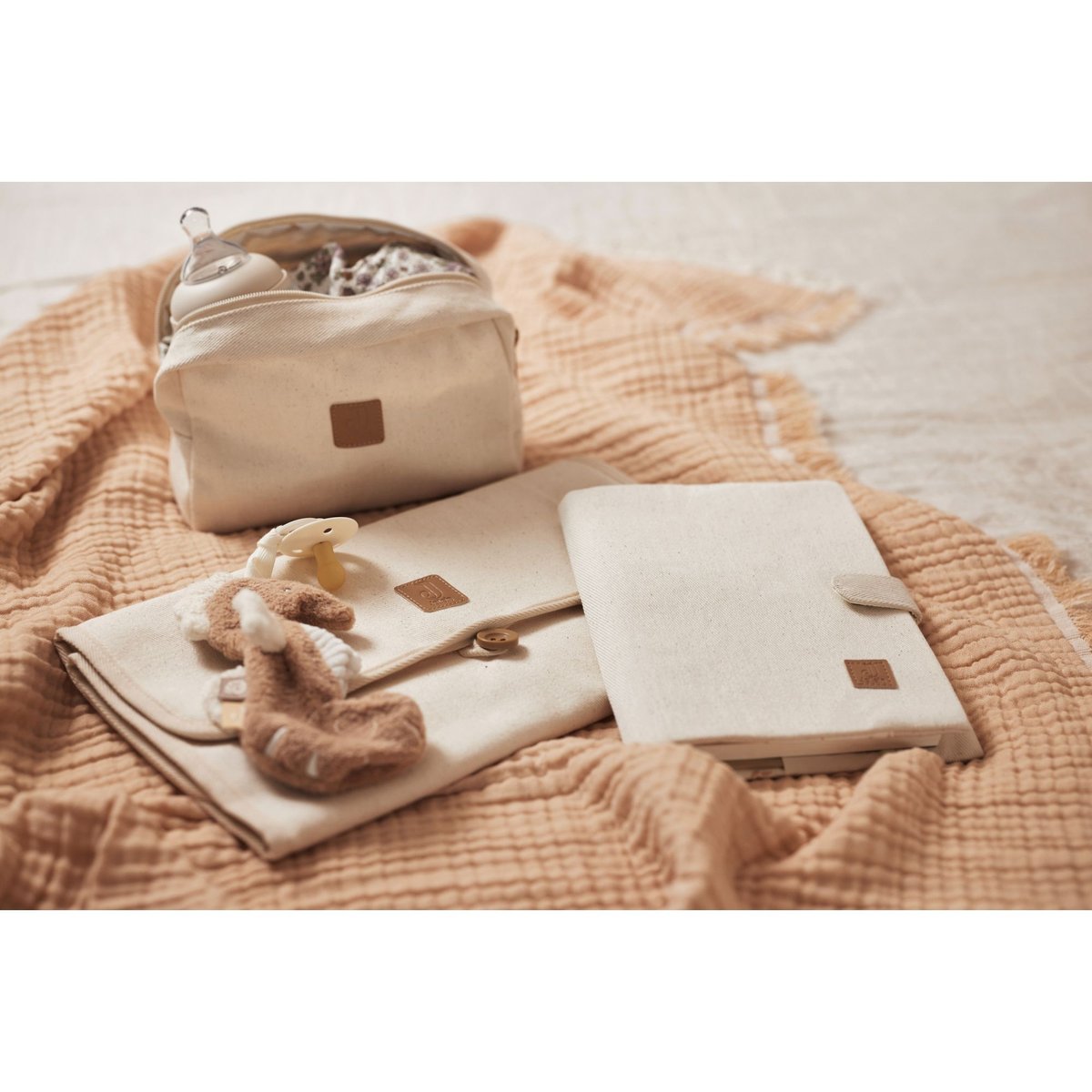 Trousse de toilette TWILL ecru, beige, JOLLEIN
