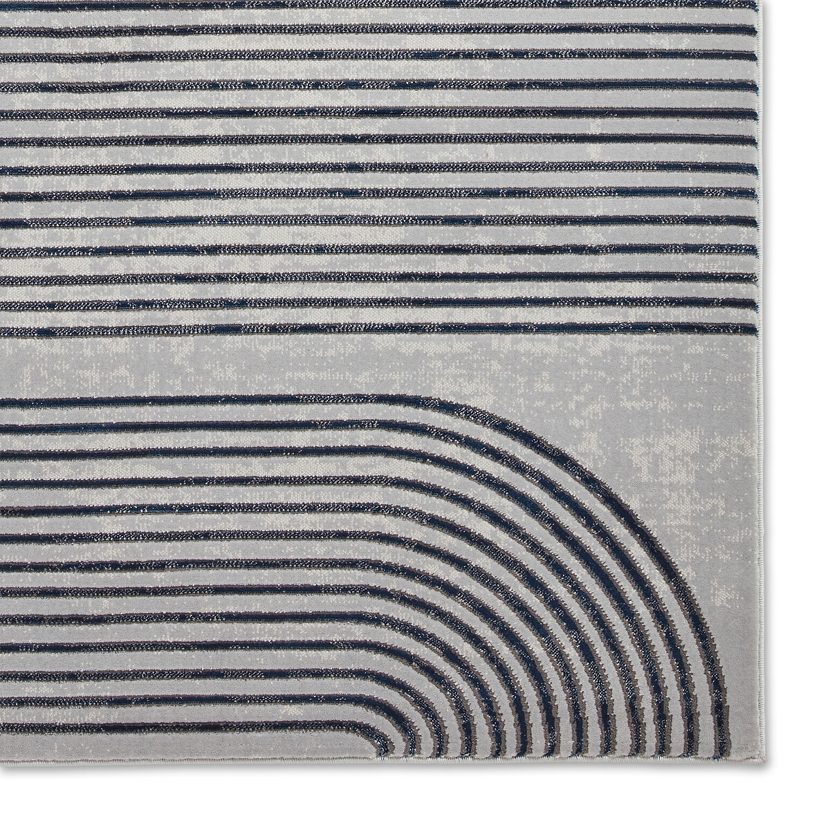 70's Swirl Abstract Rug grey/navy, SO'HOME