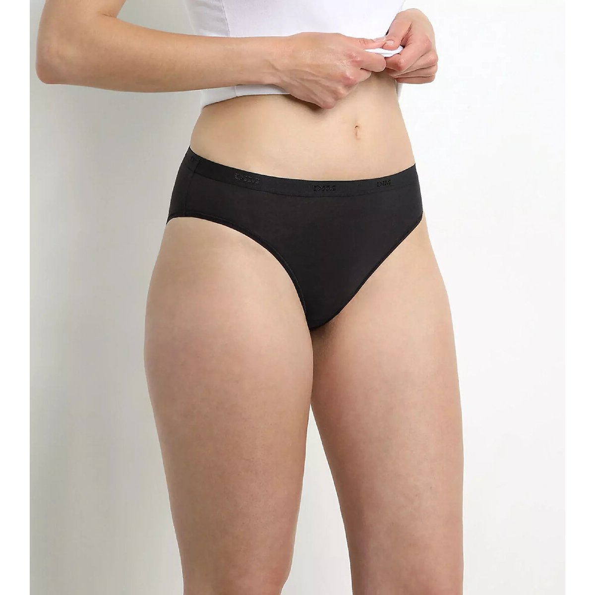 Lot de 8 culottes POCKETS ECODIM COTON noir/blanc/gris/peau, DIM