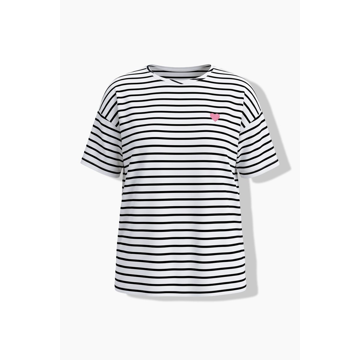 T-shirt à rayures, coupe oversize blanc cassé, STUDIO UNTOLD