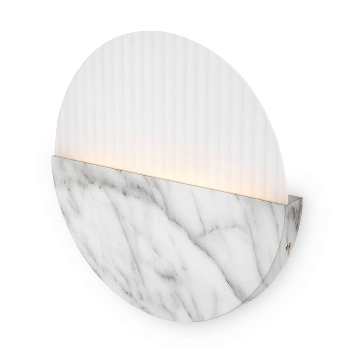 Applique murale moderne – disque marbre strié ⌀30 cm LAUREL blanc, PIER IMPORT