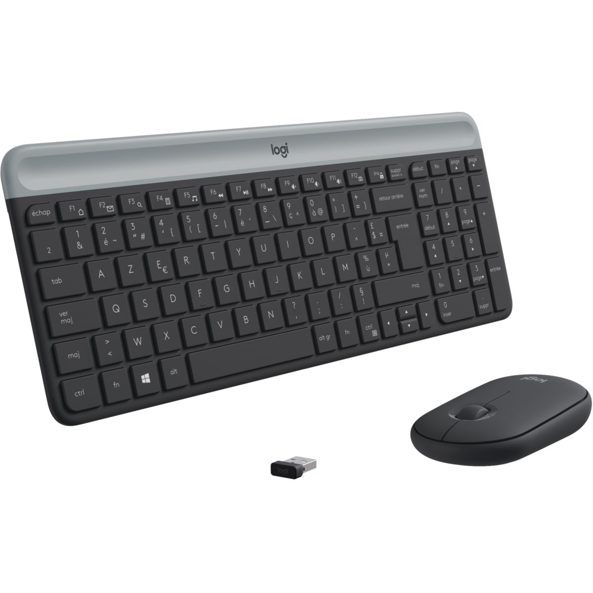 Clavier + Souris MK470 Graphite noir, LOGITECH