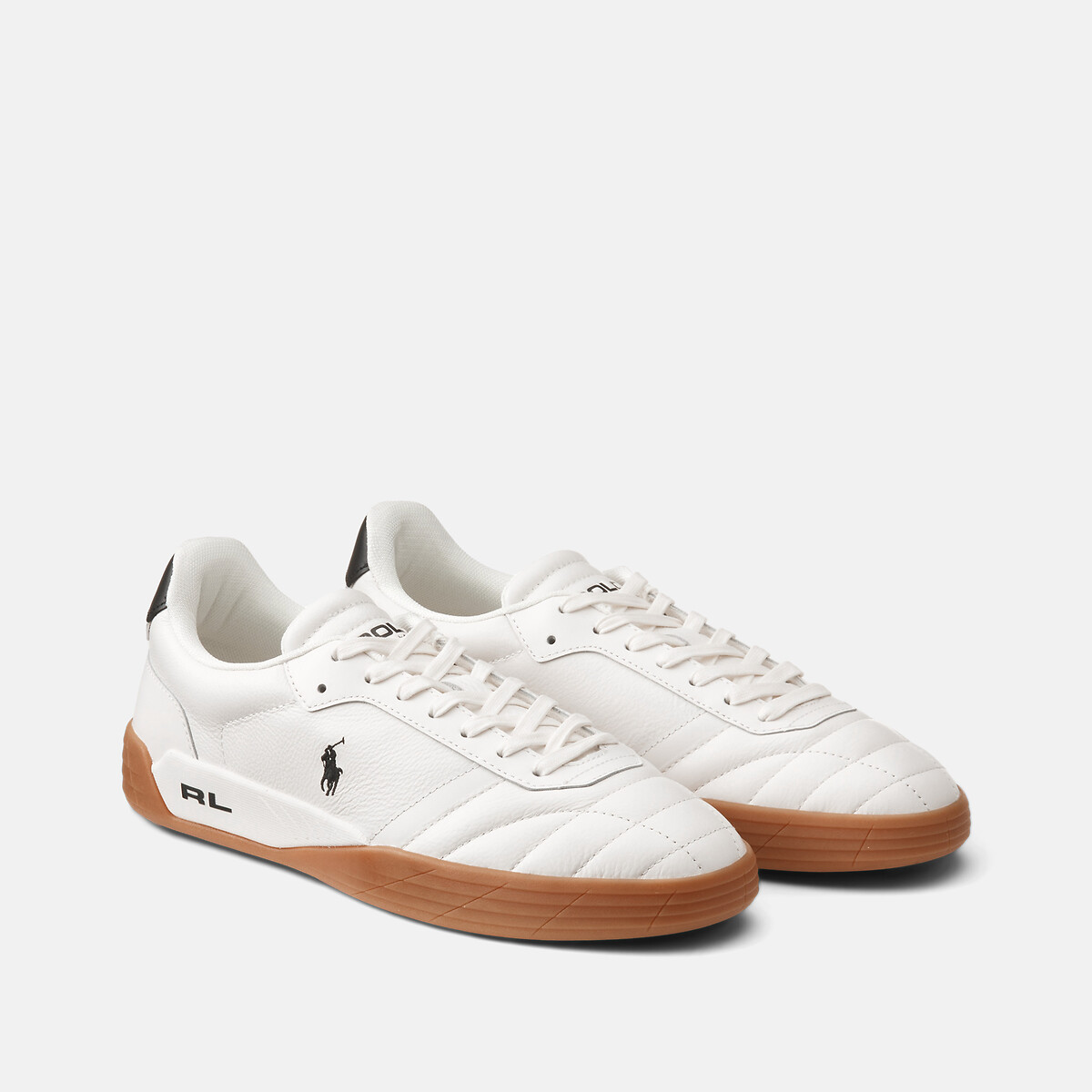 Baskets en cuir Broome blanc, POLO RALPH LAUREN
