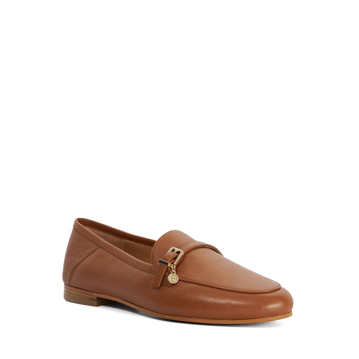 Mocassins en cuir avec breloque - GREYA tan-leather, DUNE LONDON