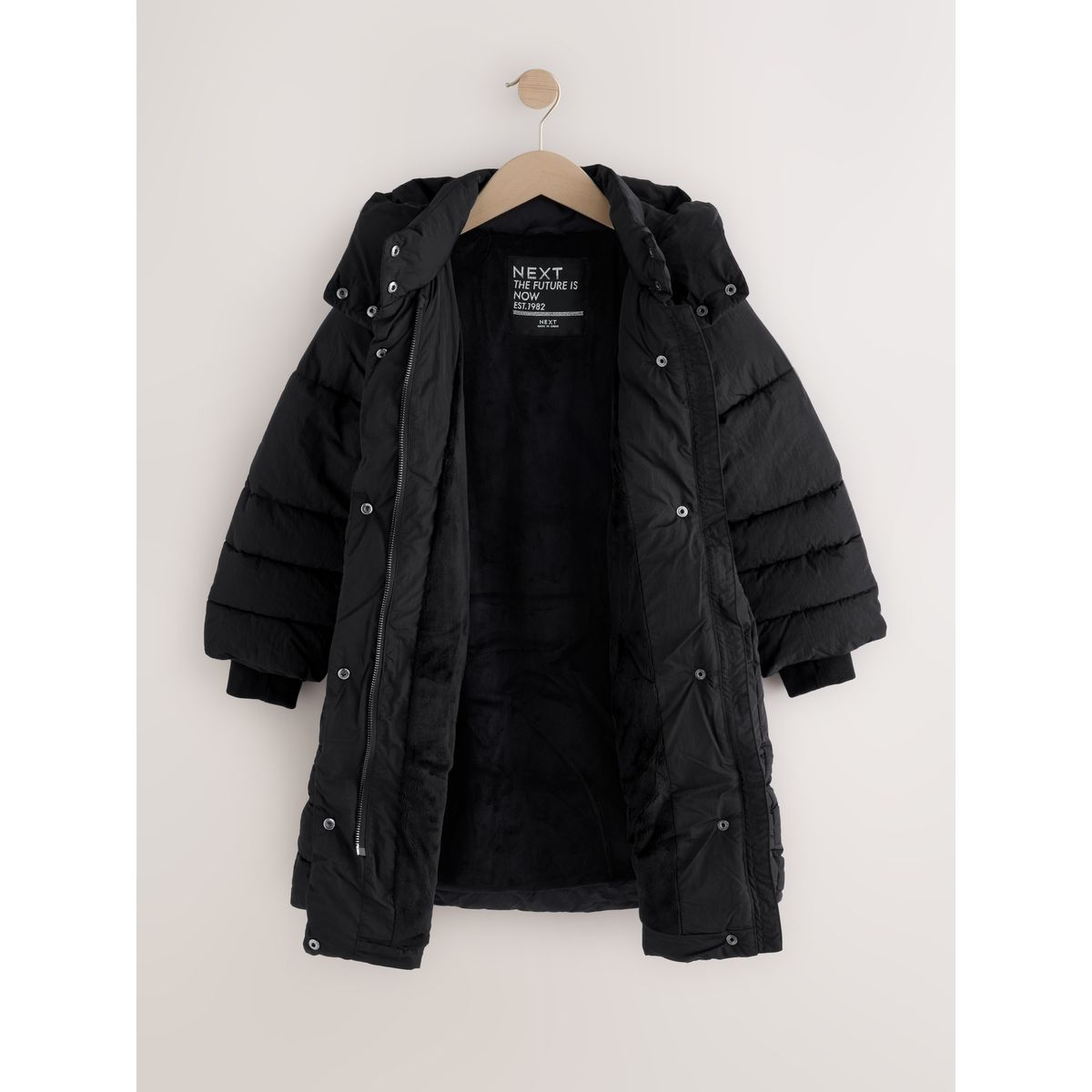 Manteau matelassé imperméable noir, NEXT