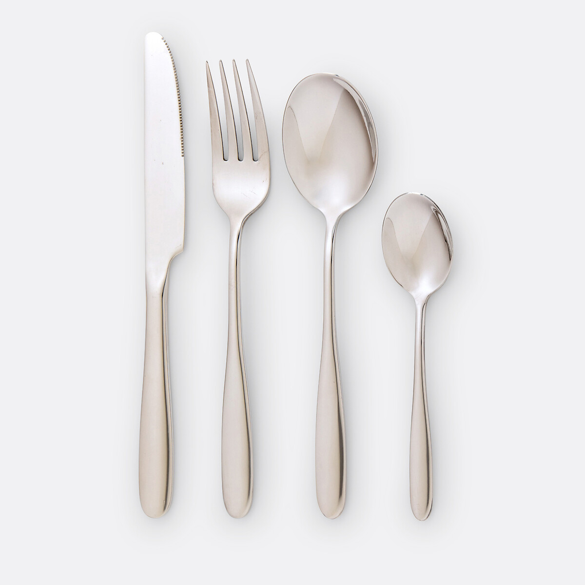 Lote de 4 cucharas de café de acero inoxidable, Ebano inox, LA REDOUTE INTERIEURS