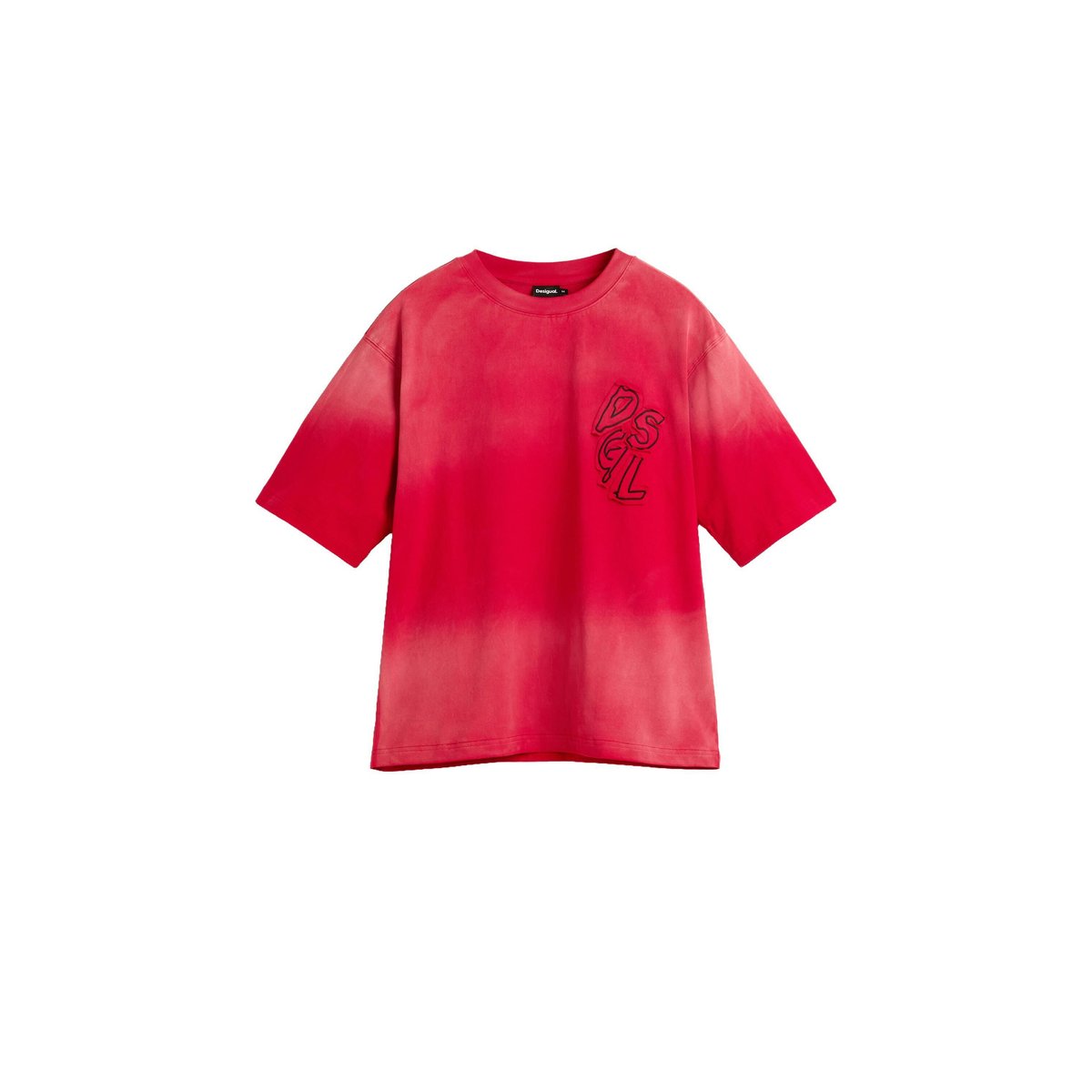 T-shirt brodée Mickey™ rouge, DESIGUAL