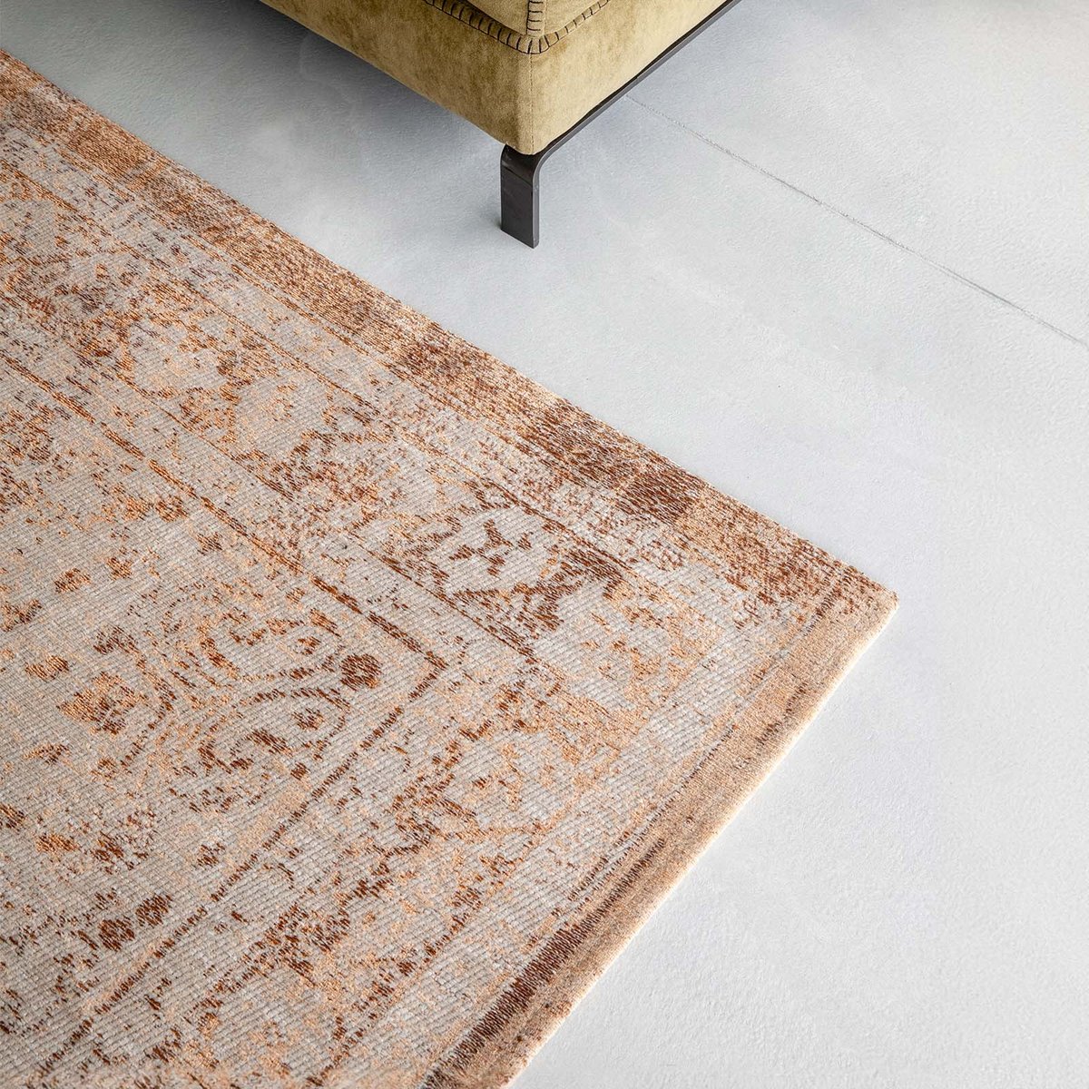 Tapis intérieur/extérieur tissé plat CRIMSON jaune, NOVATREND