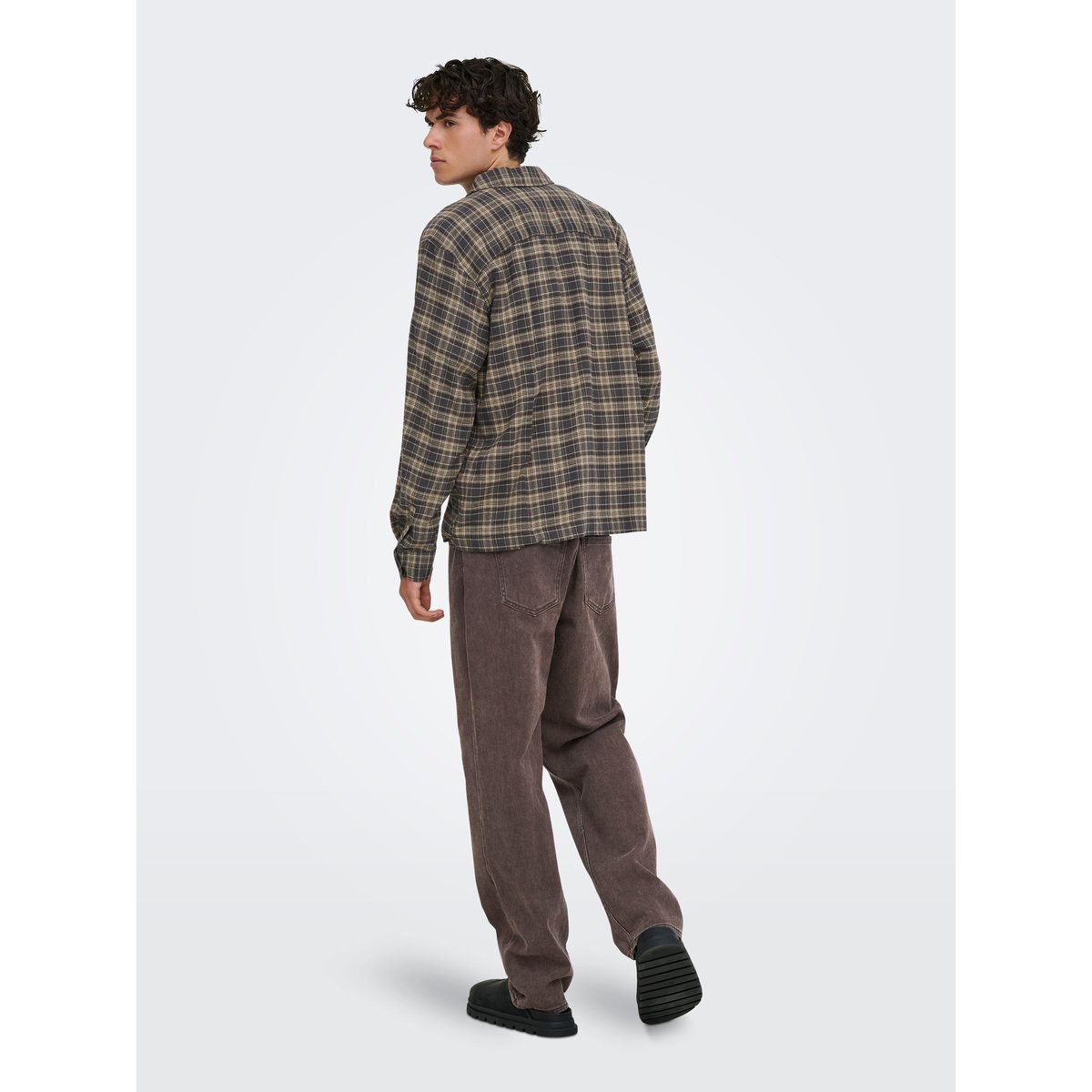 Chemise grey pinstripe, ONLY & SONS