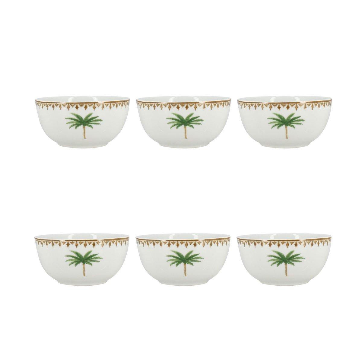Lot de 6 bols 45cl en porcelaine, ATLAS blanc, NOVASTYL